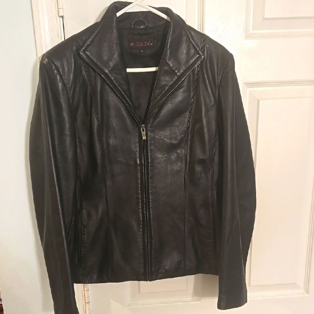 M. Julian Black Leather Jacket Wilson's leather